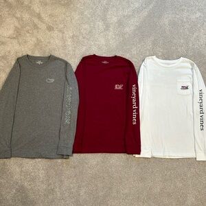 (3) pack of Long Sleeve Vineyard Vine Shirts